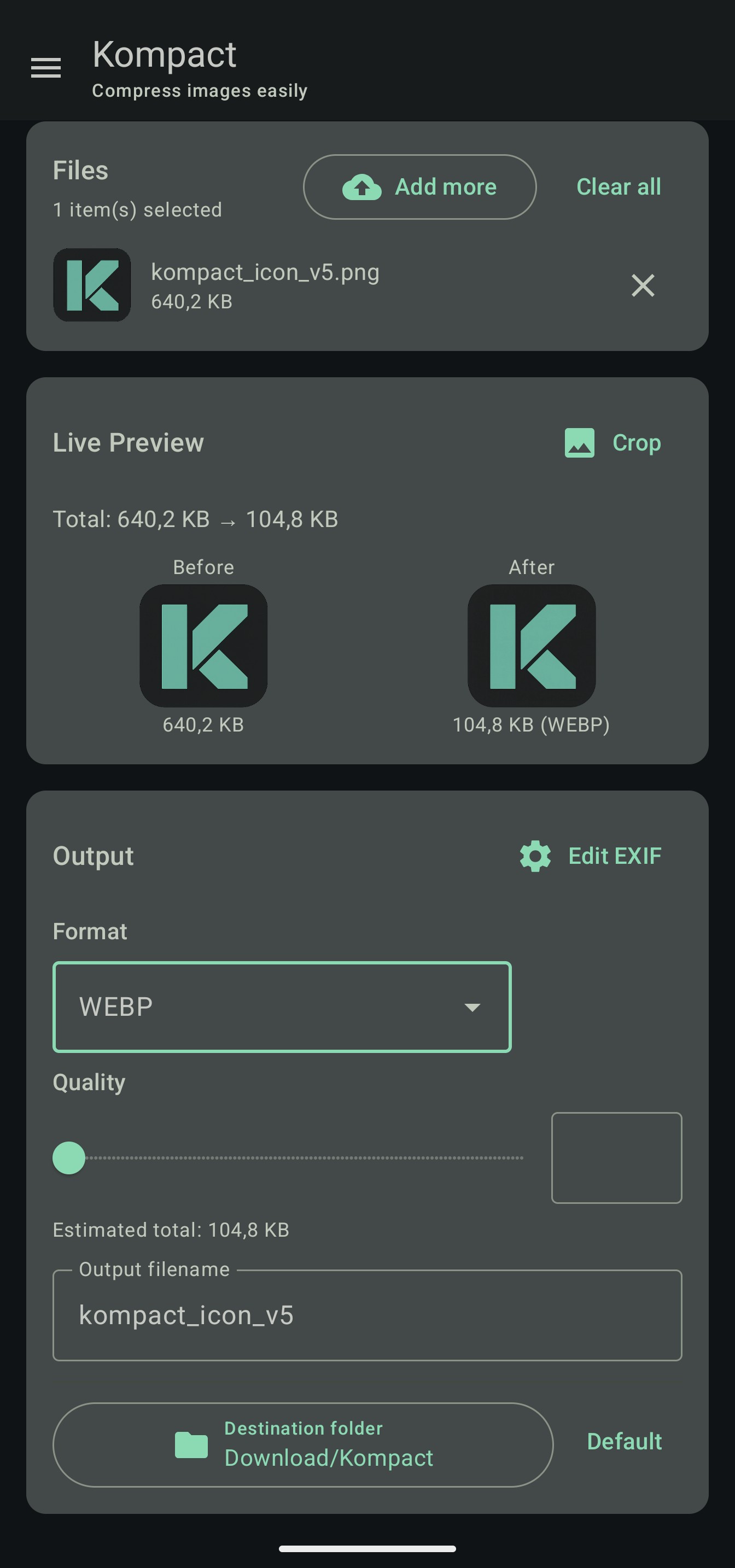 Kompact Screenshot 2